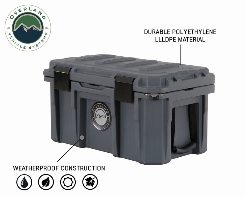 Load image into Gallery viewer, D.B.S. - Dark Grey 53 QT Dry Box With Drain, And Bottle Opener
