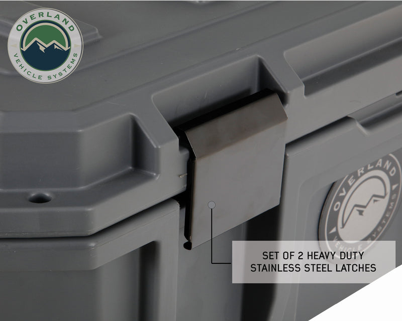 Load image into Gallery viewer, D.B.S. - Dark Grey 53 QT Dry Box With Drain, And Bottle Opener
