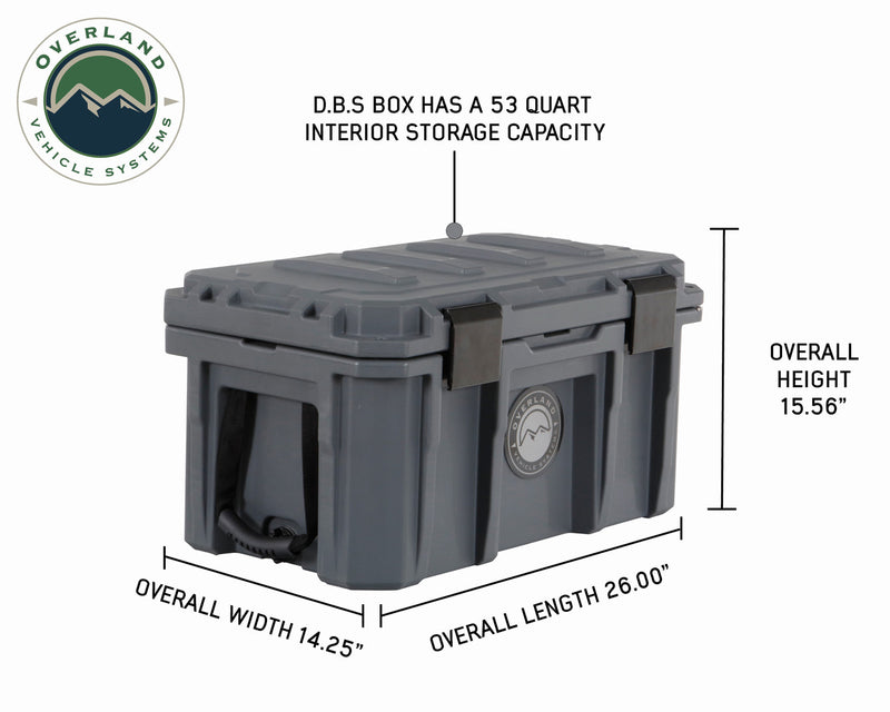 Load image into Gallery viewer, D.B.S. - Dark Grey 53 QT Dry Box With Drain, And Bottle Opener
