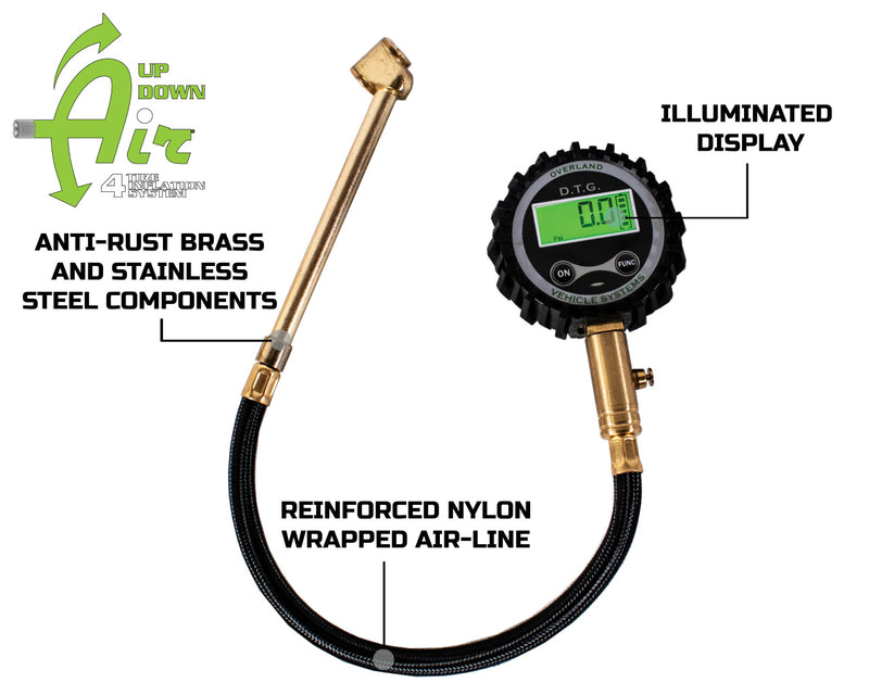 Load image into Gallery viewer, Digital Tire Gauge With Valve Kit &amp; Storage Bag
