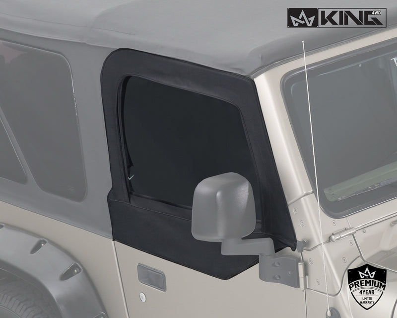 Load image into Gallery viewer, Replacement Soft Top With Tinted Upper Doors - Black Diamond - TJ
