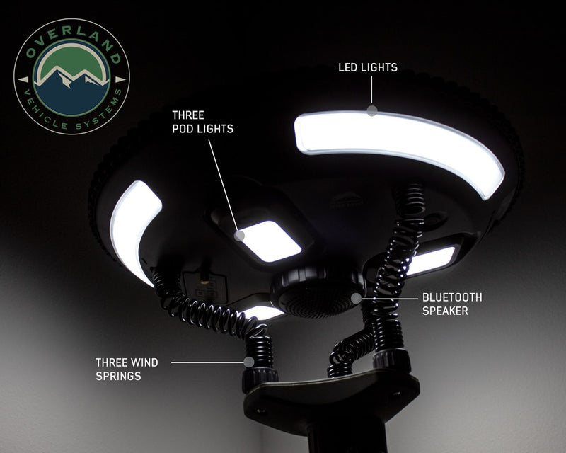 Load image into Gallery viewer, Wild Land Camping Gear - UFO Solar Light Pods &amp; Speaker
