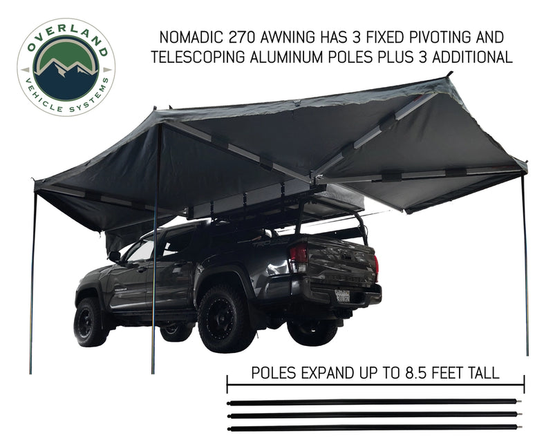 Load image into Gallery viewer, (Driver-side)  Nomadic Awning 270 Awning &amp; Wall 1, 2, &amp; 3, Mounting Brackets
