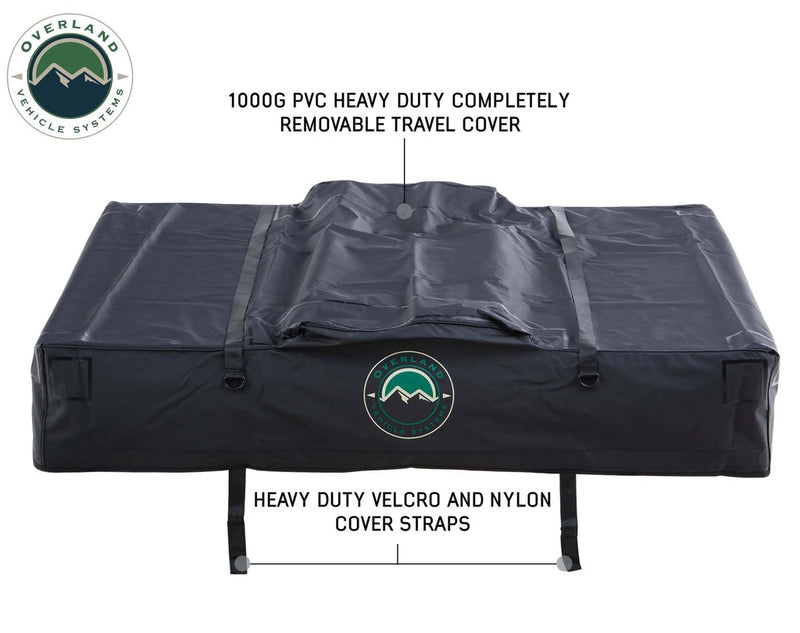 Load image into Gallery viewer, Nomadic 2 Extended Roof Top Tent - Dark Gray Base With Green Rain Fly &amp; Black Cover, Black Aluminum Base, Black Ladder
