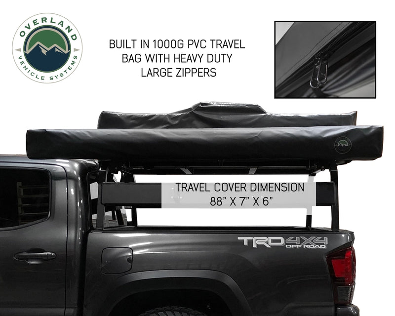 Load image into Gallery viewer, Nomadic Awning 270 - Dark Gray Cover With Black Transit Cover Passenger Side &amp; Brackets
