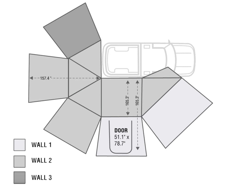 Load image into Gallery viewer, (Passenger- Side)  Nomadic Awning 270 Awning &amp; Wall 1, 2, &amp; 3, Mounting Brackets
