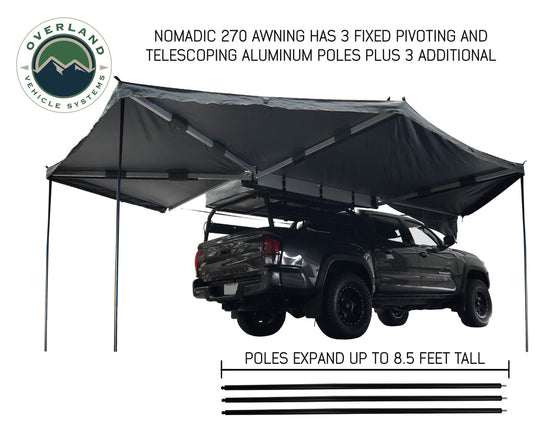 (Passenger- Side)  Nomadic Awning 270 Awning & Wall 1, 2, & 3, Mounting Brackets