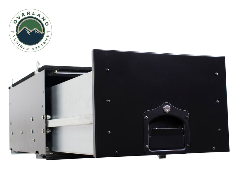 Load image into Gallery viewer, Cargo Box With Slide Out Drawer Size - Black Powder Coat Universal
