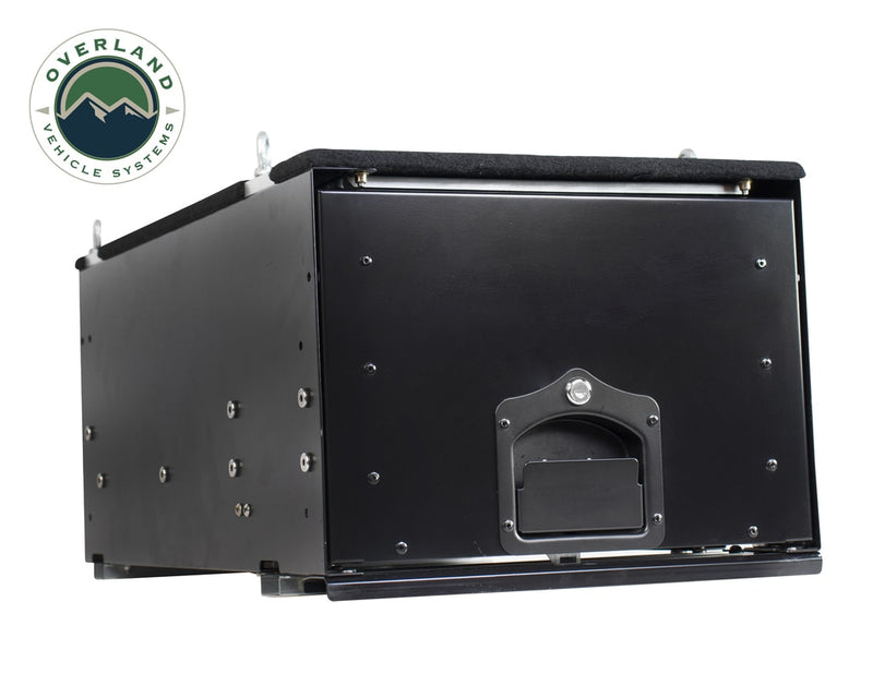 Load image into Gallery viewer, Cargo Box With Slide Out Drawer Size - Black Powder Coat Universal
