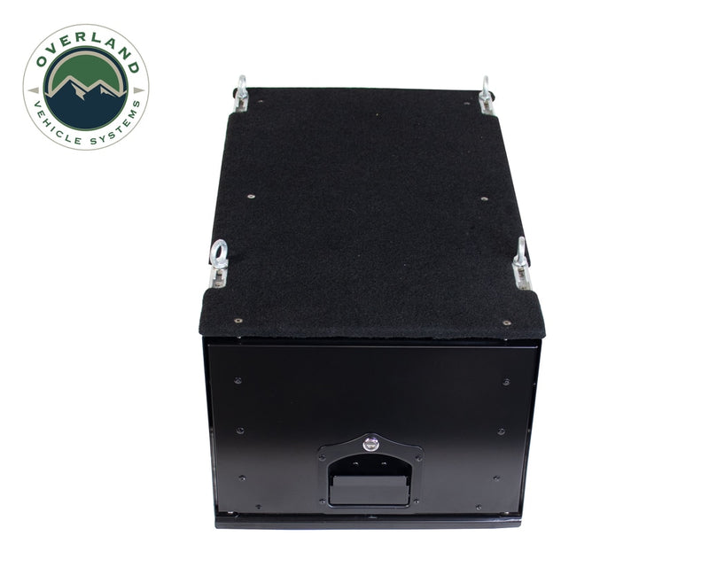 Load image into Gallery viewer, Cargo Box With Slide Out Drawer Size - Black Powder Coat Universal
