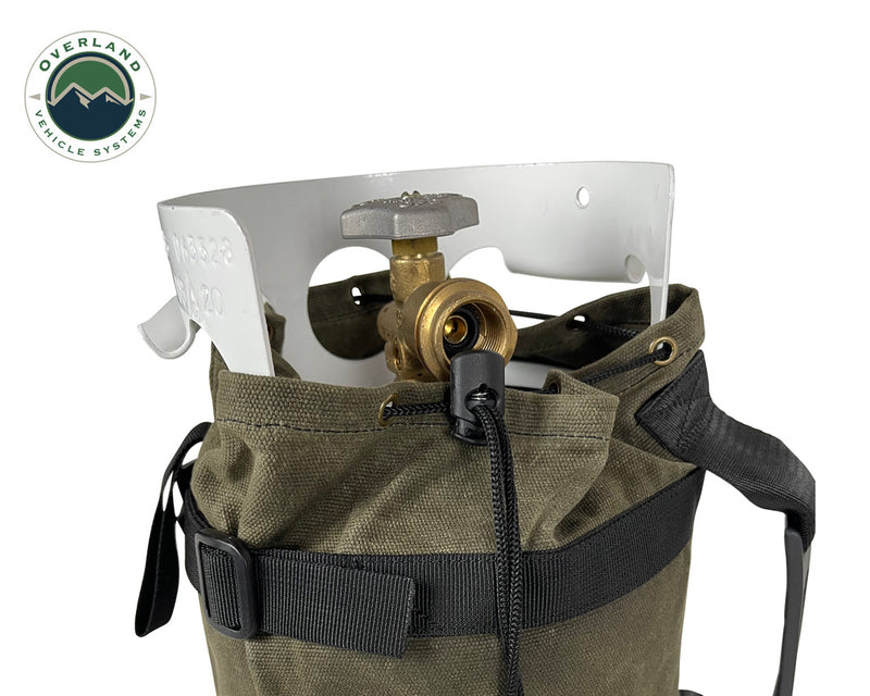 Load image into Gallery viewer, Propane Bag With Handle And Straps - #16 Waxed Canvas
