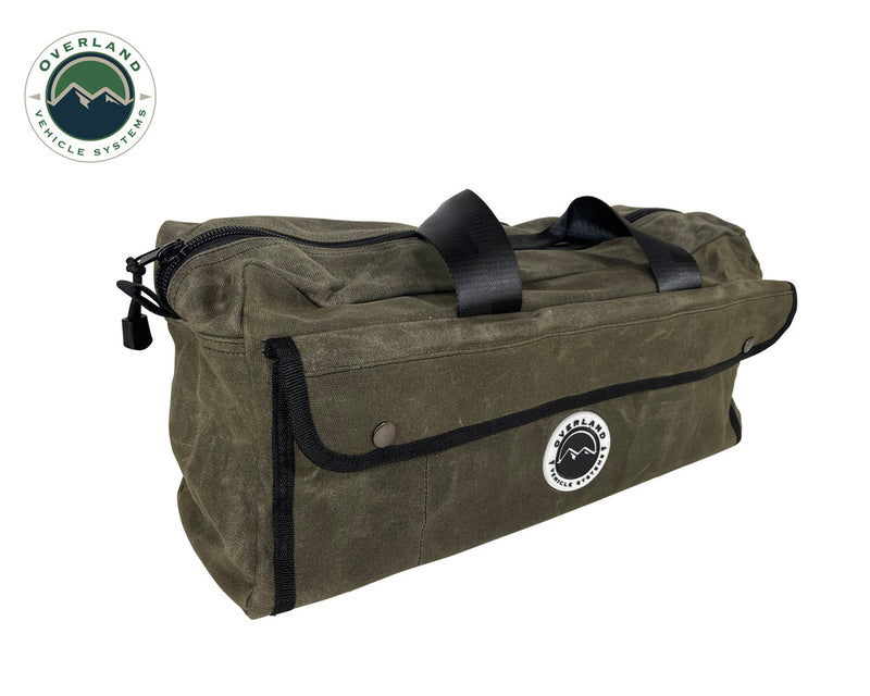 Load image into Gallery viewer, Small Duffle Bag With Handle And Straps - #16 Waxed Canvas
