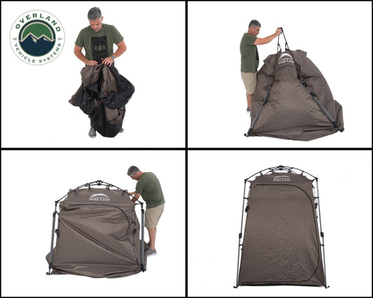 Wild Land Camping Gear - Changing Room With Shower and Storage Bag