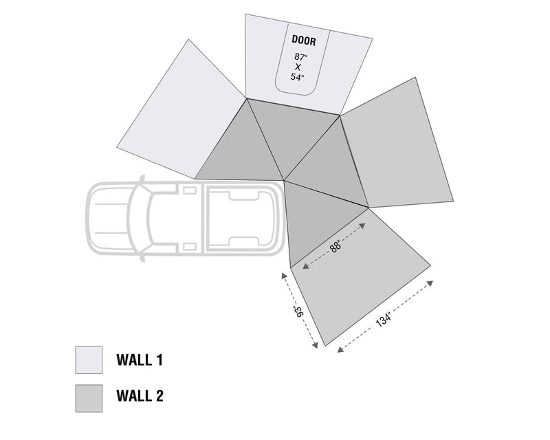 Load image into Gallery viewer, (Passenger Side) - Nomadic 270 LT Awning Wall 1
