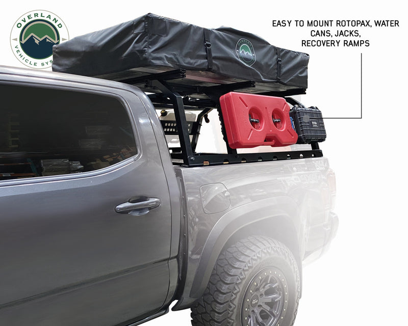 Load image into Gallery viewer, Discovery Rack with Side Cargo Plates, With Front Cargo Tray System Kit Mid Size Truck Short Bed Application
