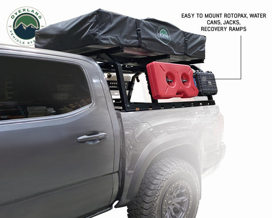 Discovery Rack with Side Cargo Plates, With Front Cargo Tray System Kit Mid Size Truck Short Bed Application