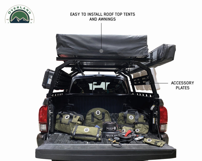 Load image into Gallery viewer, Discovery Rack with Side Cargo Plates, With Front Cargo Tray System Kit Mid Size Truck Short Bed Application
