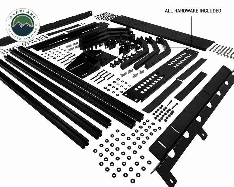 Load image into Gallery viewer, Discovery Rack with Side Cargo Plates, With Front Cargo Tray System Kit Mid Size Truck Short Bed Application
