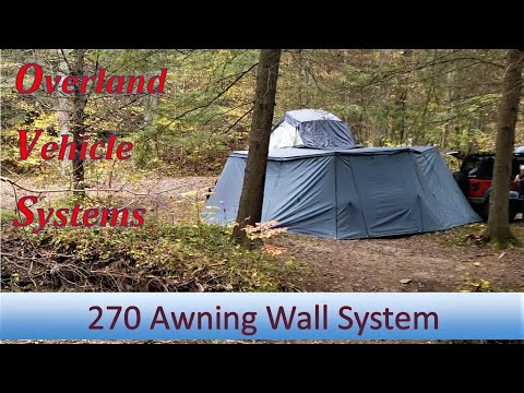 Load and play video in Gallery viewer, (Passenger)   Nomadic Awning 270 - Side Wall (2) - Dark Gray w/ Storage Bag
