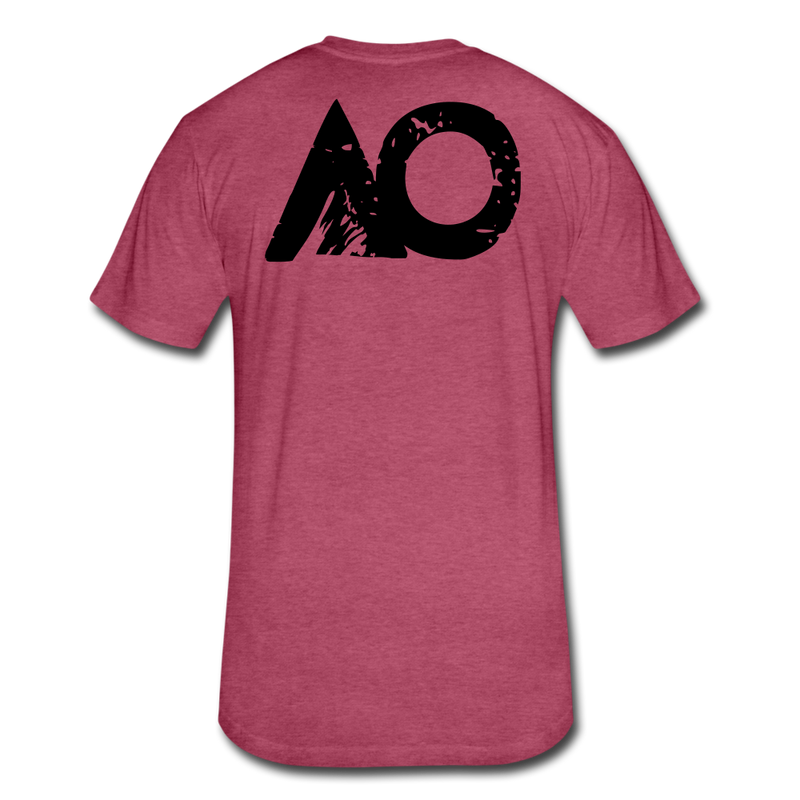 Load image into Gallery viewer, Fitted Cotton/Poly T-Shirt by Next Level - heather burgundy
