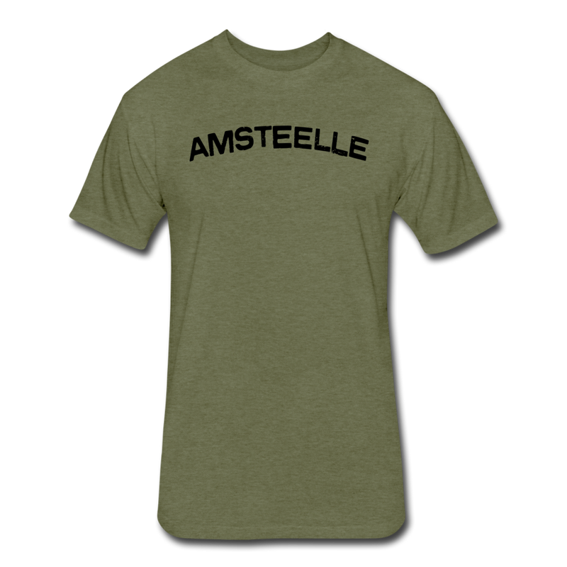 Load image into Gallery viewer, Fitted Cotton/Poly T-Shirt by Next Level - heather military green
