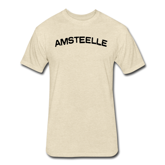 Fitted Cotton/Poly T-Shirt by Next Level - heather cream