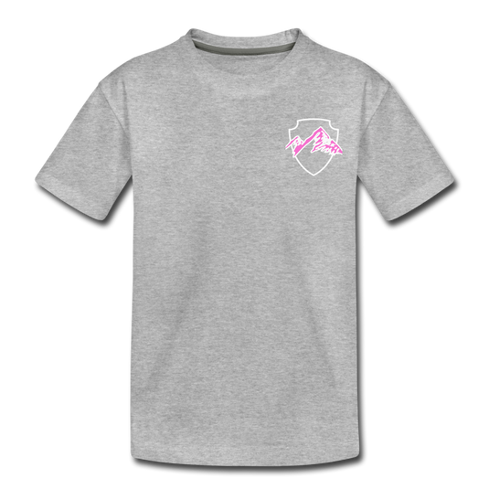 Off The Grid Girls Toddler Premium T-Shirt - heather gray