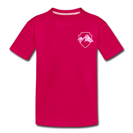 Off The Grid Girls Toddler Premium T-Shirt - dark pink