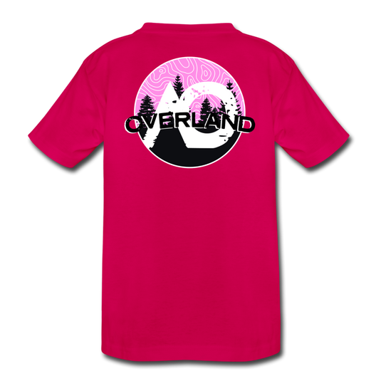 Off The Grid Girls Toddler Premium T-Shirt - dark pink