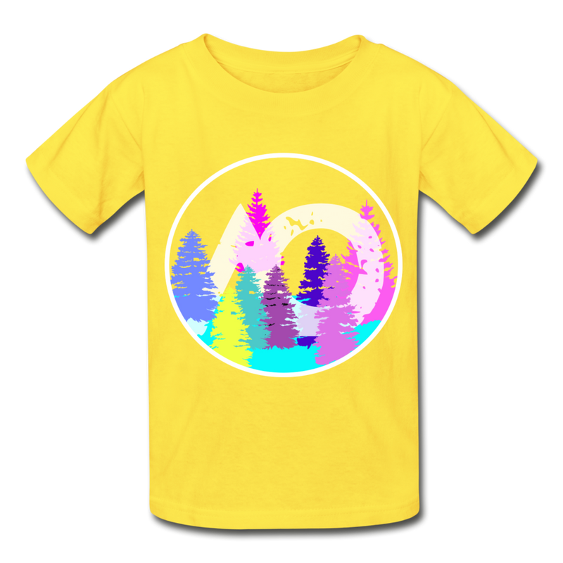 Load image into Gallery viewer, RAINBOW Hanes Youth Tagless T-Shirt - yellow
