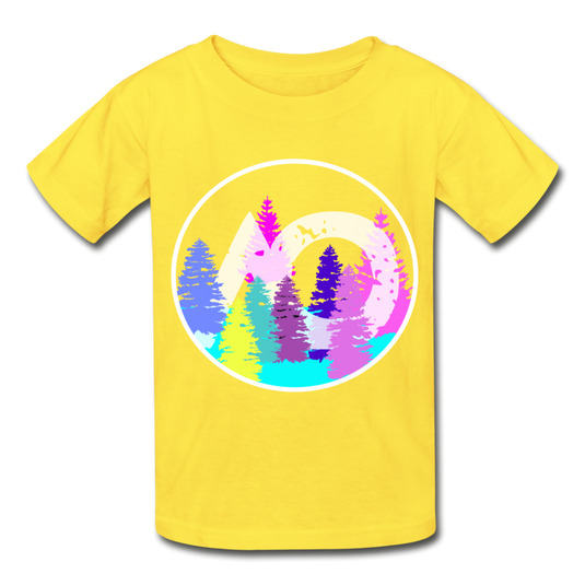 RAINBOW Hanes Youth Tagless T-Shirt - yellow