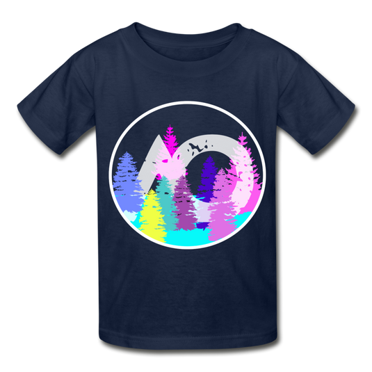 RAINBOW Hanes Youth Tagless T-Shirt - navy