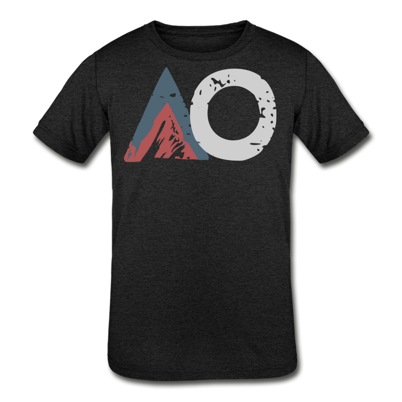 Load image into Gallery viewer, AO Design Kids&#39; Tri-Blend T-Shirt - heather black
