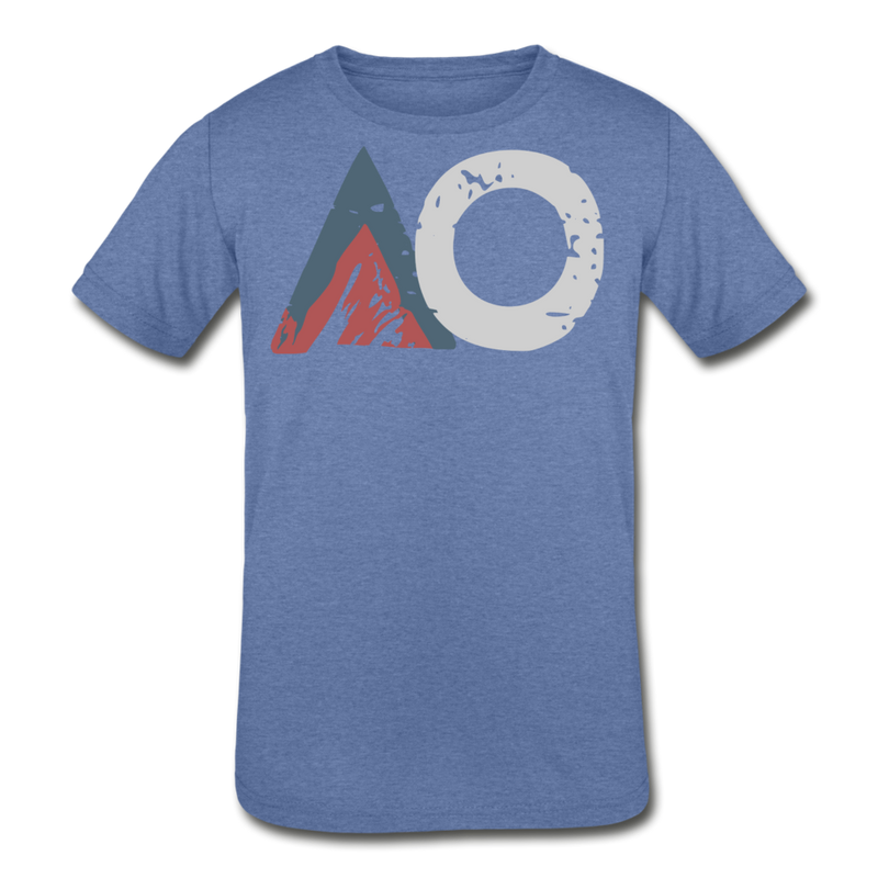 Load image into Gallery viewer, AO Design Kids&#39; Tri-Blend T-Shirt - heather Blue
