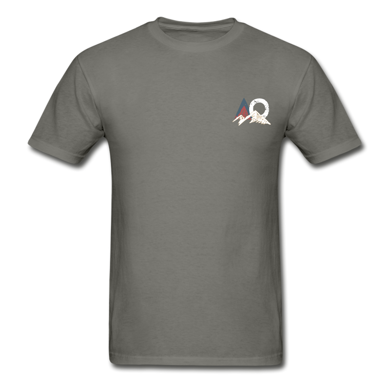 Load image into Gallery viewer, AO 3-D mountaineer Gilden Tee - charcoal
