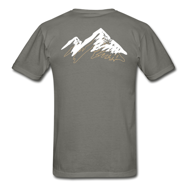 Load image into Gallery viewer, AO 3-D mountaineer Gilden Tee - charcoal
