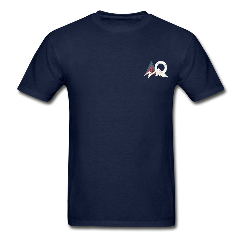 Load image into Gallery viewer, AO 3-D mountaineer Gilden Tee - navy
