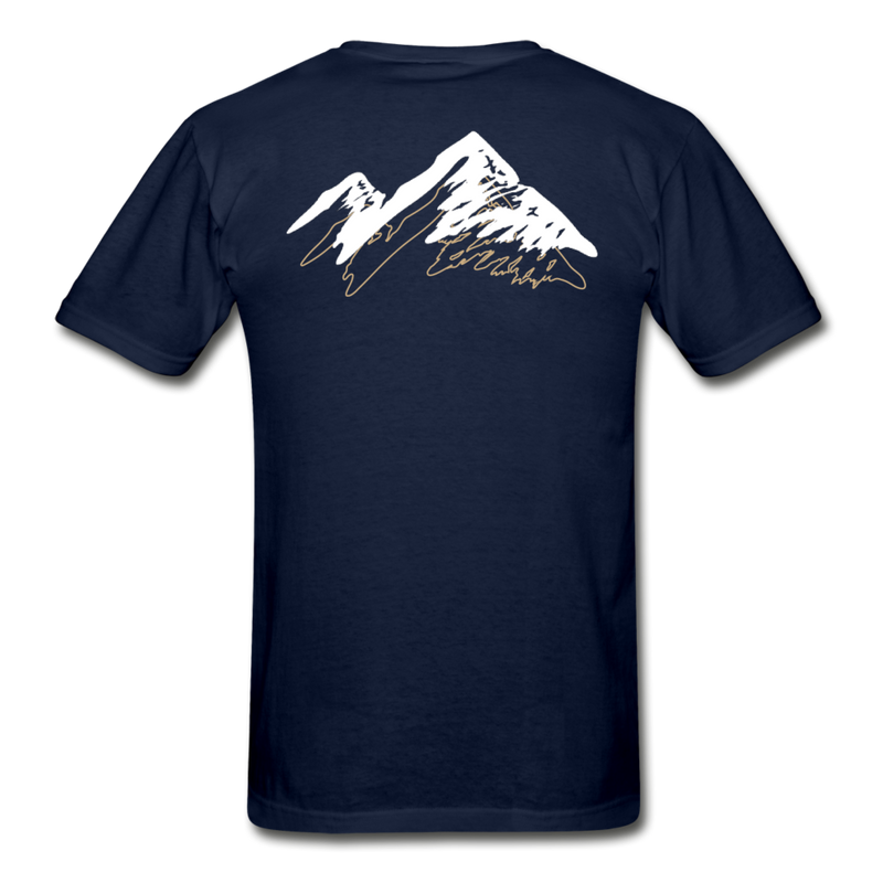 Load image into Gallery viewer, AO 3-D mountaineer Gilden Tee - navy
