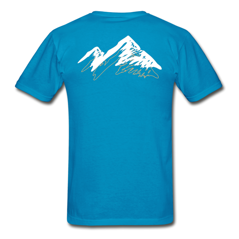 Load image into Gallery viewer, AO 3-D mountaineer Gilden Tee - turquoise
