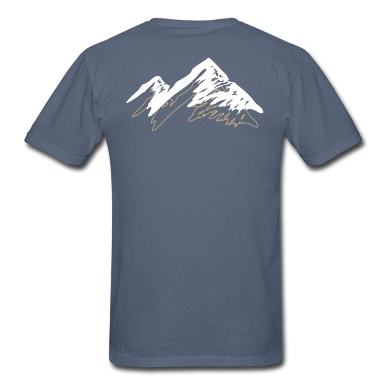 Load image into Gallery viewer, AO 3-D mountaineer Gilden Tee - denim
