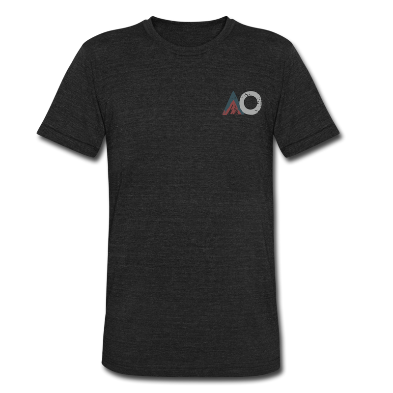 Load image into Gallery viewer, AO Logo Front Tri-Blend - heather black
