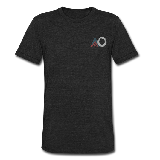 AO Logo Front Tri-Blend - heather black