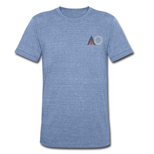 AO Logo Front Tri-Blend - heather Blue