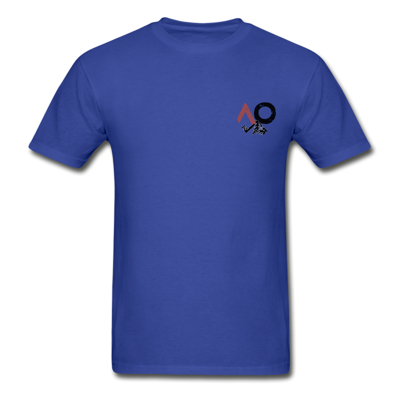 Load image into Gallery viewer, AO Red and Mountain Tagless Tee - royal blue
