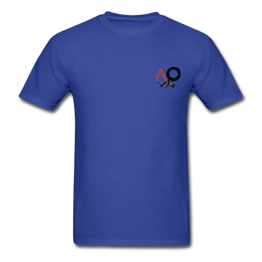 AO Red and Mountain Tagless Tee - royal blue