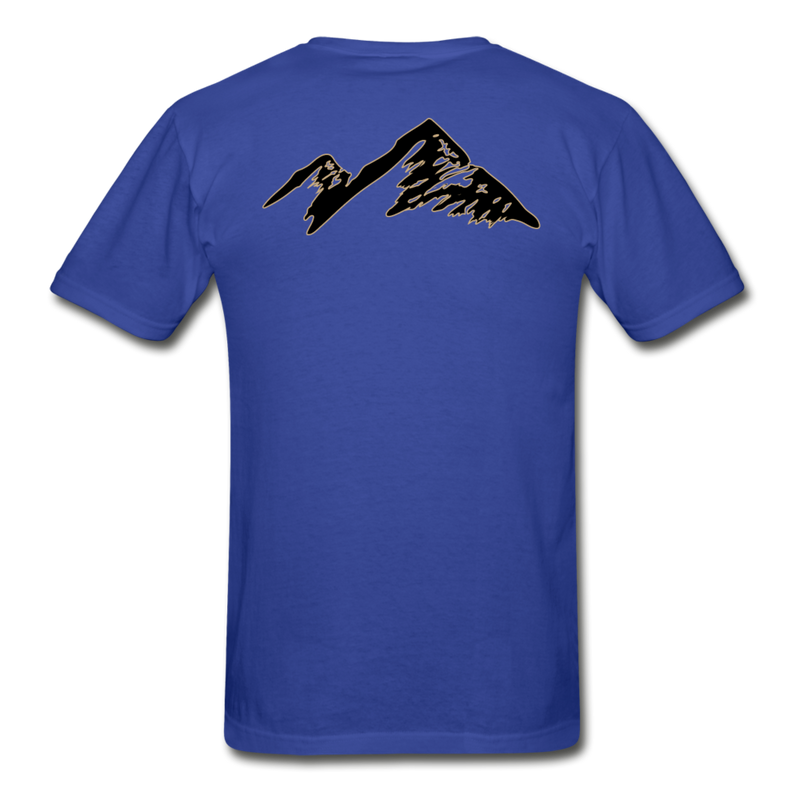 Load image into Gallery viewer, AO Red and Mountain Tagless Tee - royal blue
