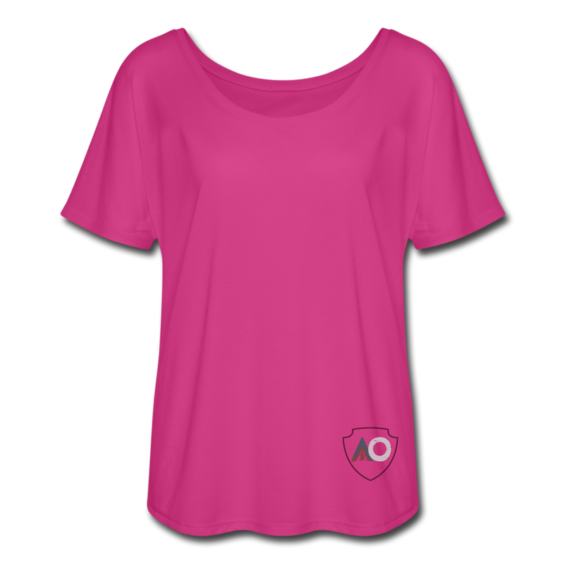 Load image into Gallery viewer, Women’s Flowy T-Shirt - dark pink
