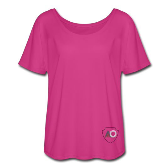 Women’s Flowy T-Shirt - dark pink