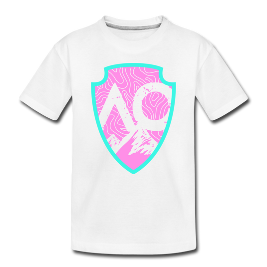 Original PINK Logo Toddler Premium T-Shirt - white