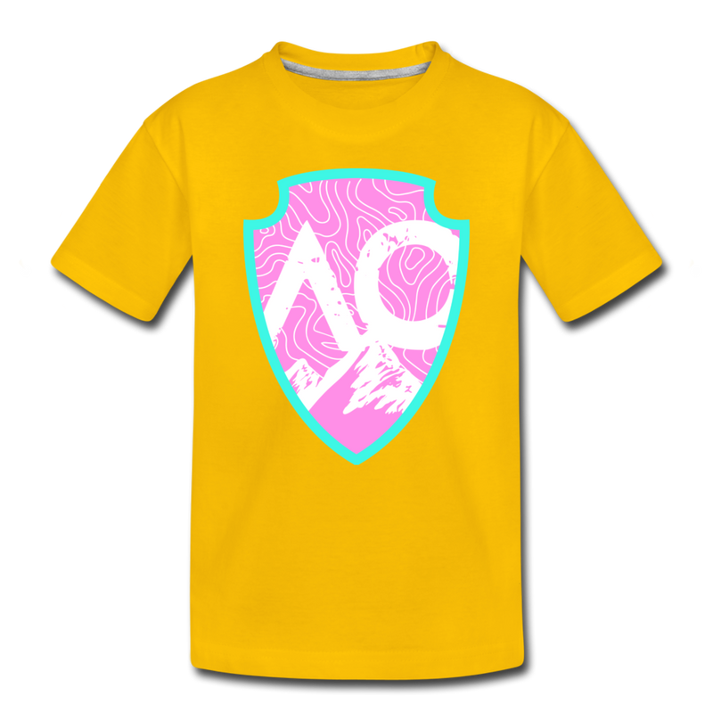 Load image into Gallery viewer, Original PINK Logo Toddler Premium T-Shirt - sun yellow
